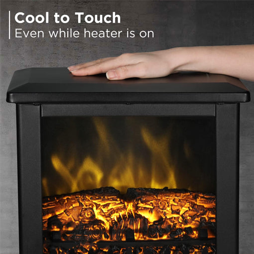 Compact Electric Fireplace Heater