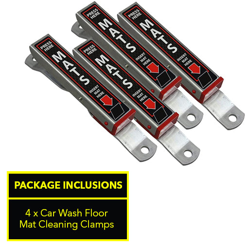 Car Wash Floor Mat Cleaning Clamps