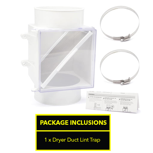 Dryer Duct Lint Trap