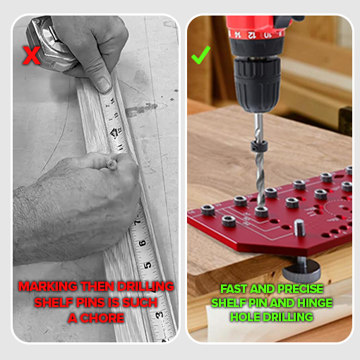 2-in-1 Shelf Pin Jig and Hinge Jig