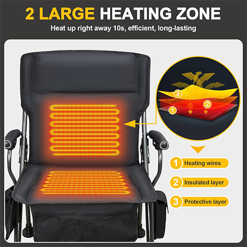 Portable Heated Camping Chair