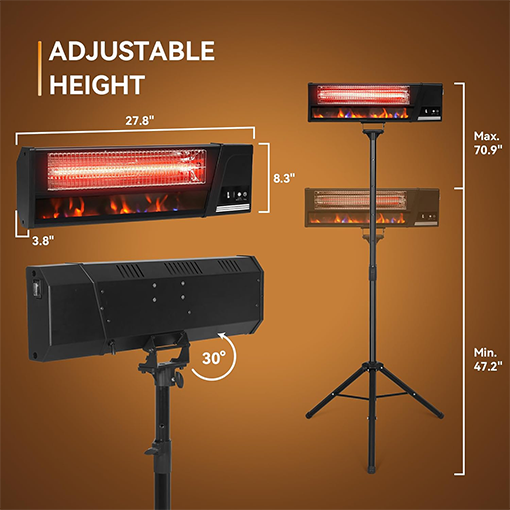 2-in-1 Heavy Duty Outdoor Heater