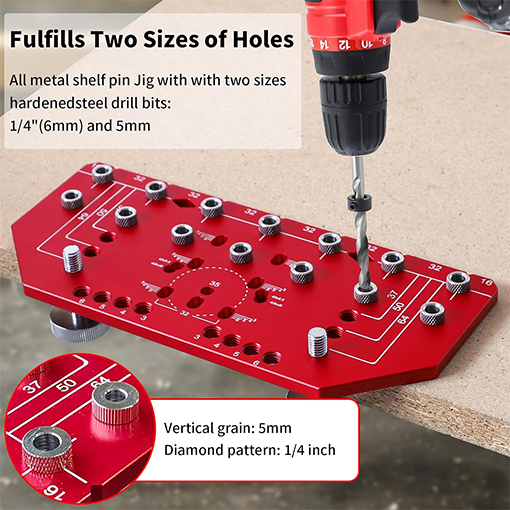 2-in-1 Shelf Pin Jig and Hinge Jig