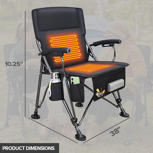 Portable Heated Camping Chair