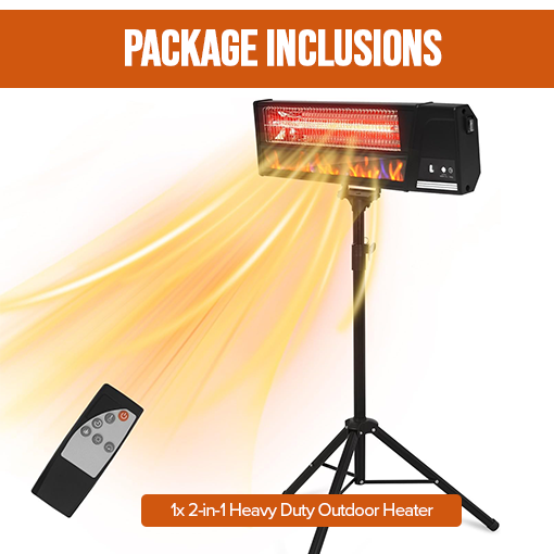 2-in-1 Heavy Duty Outdoor Heater