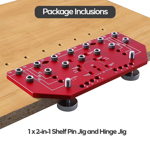 2-in-1 Shelf Pin Jig and Hinge Jig