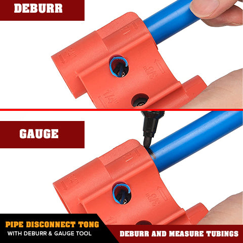 Pipe Disconnect Tong With Deburr & Gauge Tool