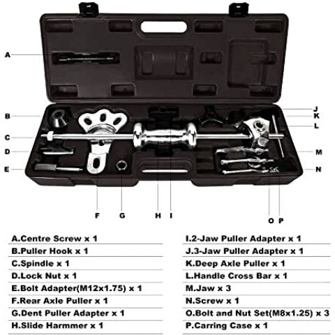 18 PCS Slide Hammer Puller Set