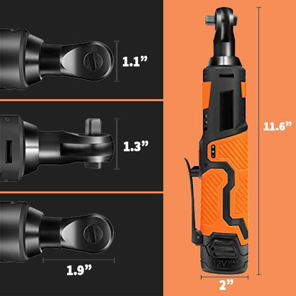 Complete Set 12V Cordless Electric Ratchet Wrench